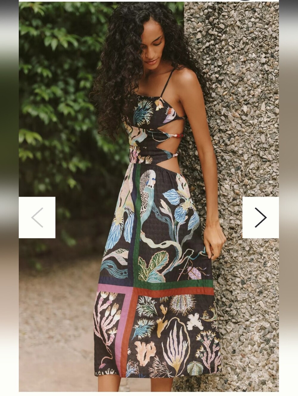 NWT Celandine x Sarah Gordon Cutout Midi Dress